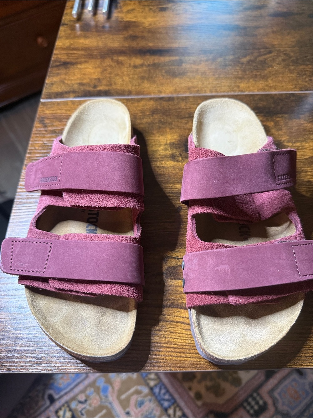 Birkenstock Uji Women's Two-Strap Sandals in Berry